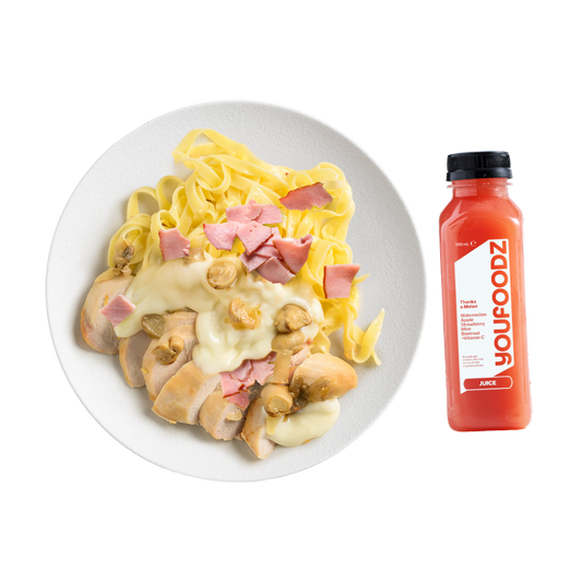 Creamy Chicken Carbonara & Thanks A Melon Juice Bundle Deal