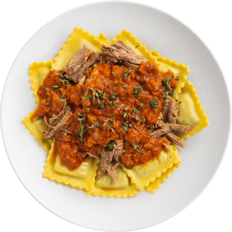 Lamb Rague Ravioli Shredded Beef Ravioli with Tomato Ragu | Youfoodz Meal Delivery ...
