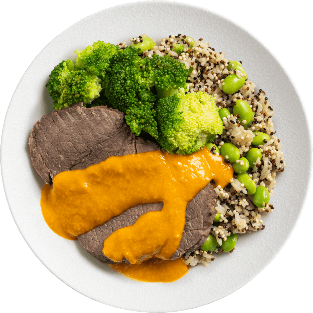 Beef Red Curry with Quinoa Rice & Greens | Youfoodz Meal Delivery ...