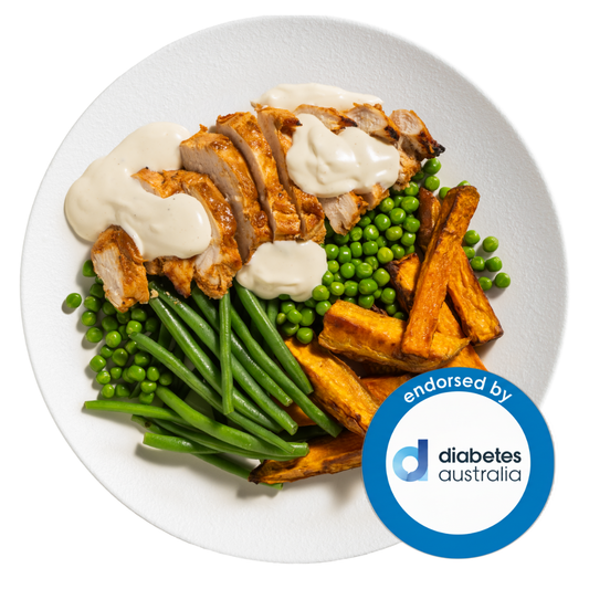 Smokey Alabama Chicken with Sweet Potato & Green Beans