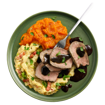 Slow-cooked Lamb with Loaded Mash